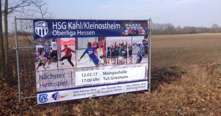 Neues Banner schmückt Kleinostheimer Ortseingang