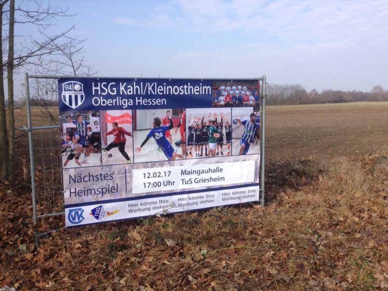 Neues Banner schmückt Kleinostheimer Ortseingang