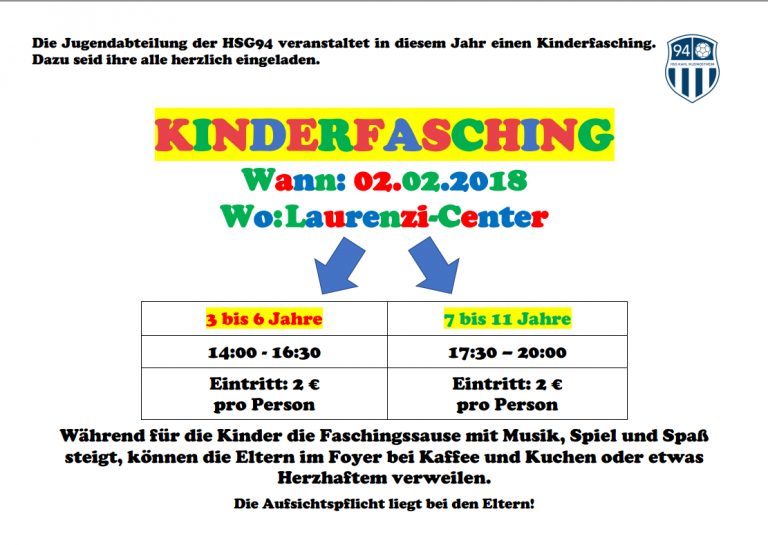 Kinderfasching der 94er