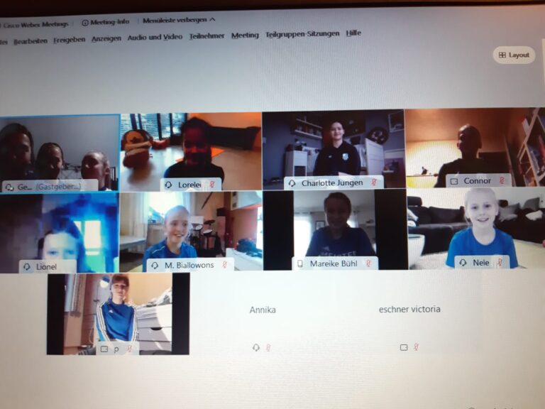 94er Nachwuchs begeistert vom webex-Training