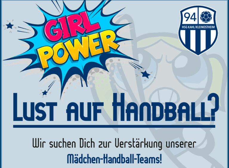 Verstärkt unsere Mädchen Mannschaften.