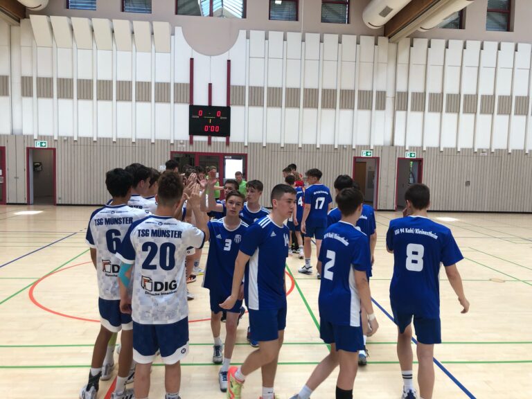 Männl. B-Jugend I: Enttäuschung bei den 94ern – männl. B1-Jugend scheitert in der Oberligaqualifikation