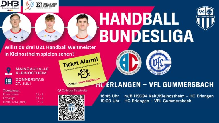 Bundesliga Handball in Kleinostheim: In drei Wochen ist es so weit!