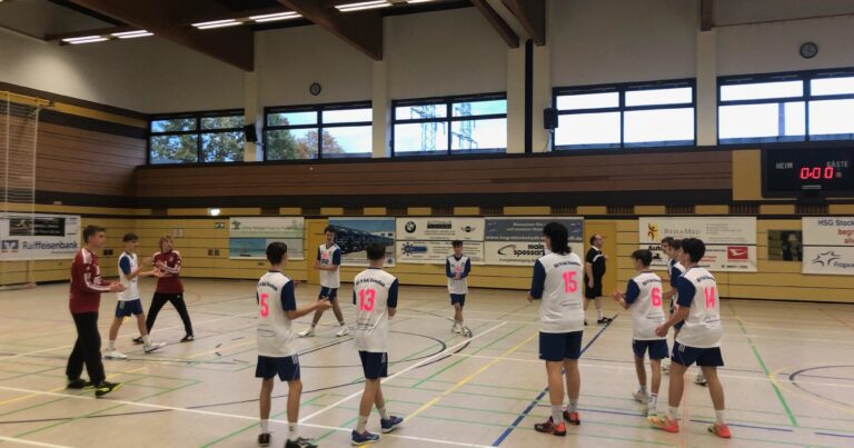 Männl. B-Jugend: Gewinnt Derby in Stockstadt trotz träger Vorstellung deutlich