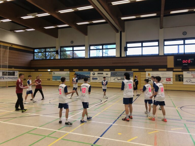 Männl. B-Jugend: Gewinnt Derby in Stockstadt trotz träger Vorstellung deutlich