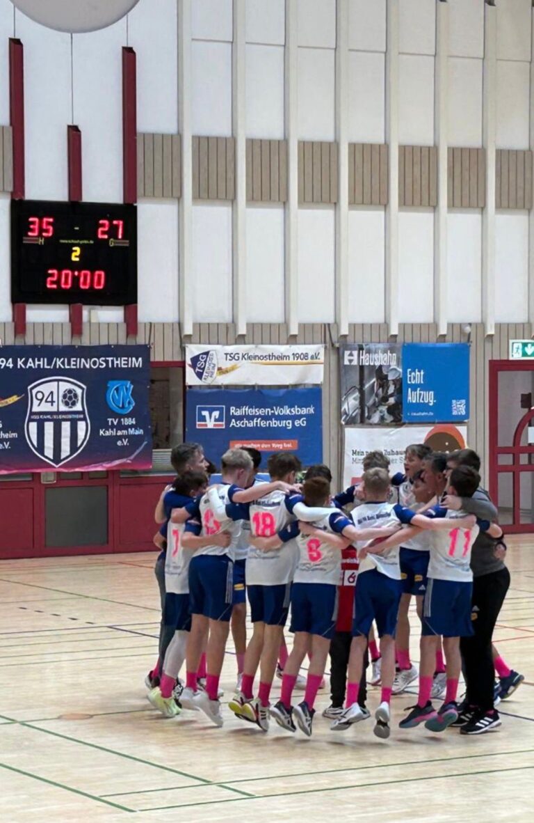 mD1: Werbung für den Jugendhandball – würdiger Rahmen beim letzten Heimspiel gegen die JSG Groß-Umstadt/Habitzheim 💯🔥