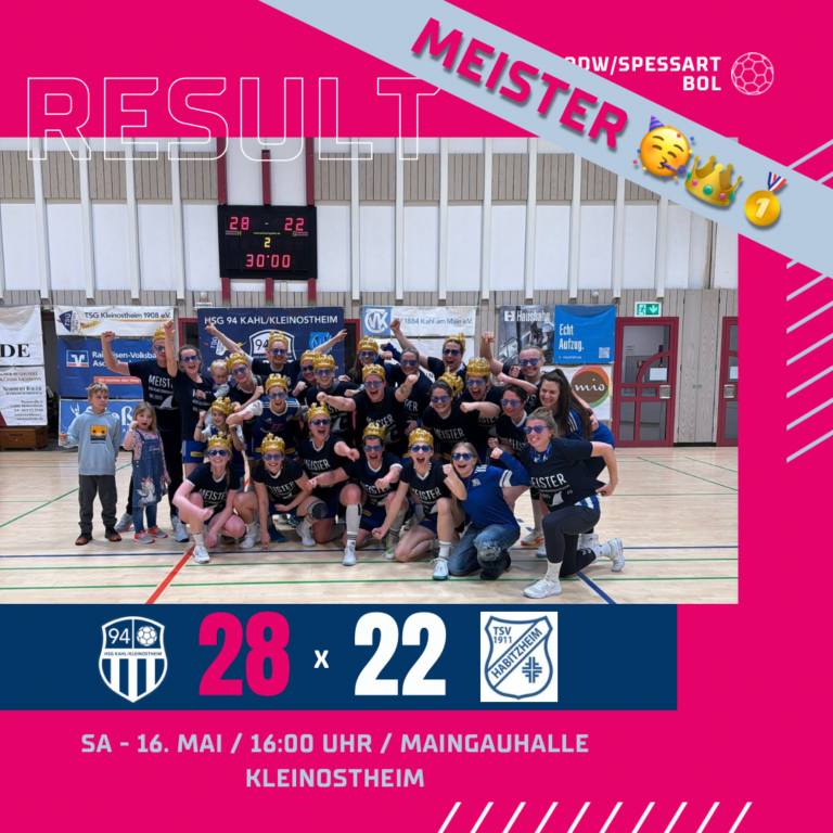Damen: Saisonabschluss mit Meistertitel bei voller Halle 👑🥇🥳