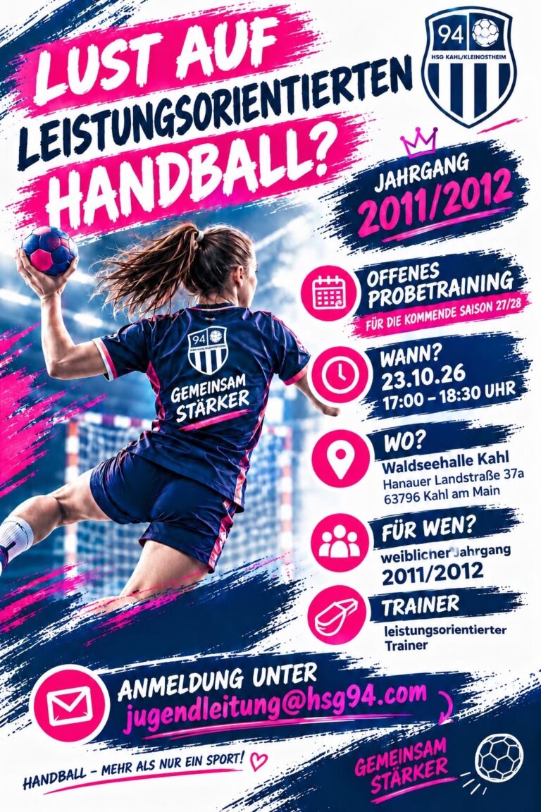 Offenes Probetraining der künftigen wB