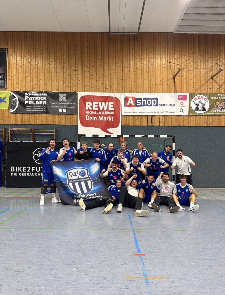 Herren 1: Starke Antwort in Griesheim – 94er trotzen der Aufholjagd der Gastgeber und entführen beim 28:32 beide Punkte